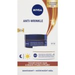 Nivea Anti-Wrinkle Contouring 65+ denní a noční krém pro zlepšení kontur 2 x 50 ml dárková sada – Zboží Dáma