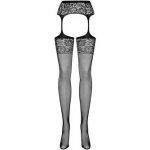 Obsessive Garter stockings S500, černá – Zboží Dáma