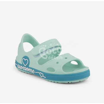 Coqui dětské sandály Yogi Lt. mint & Turquoise zelená