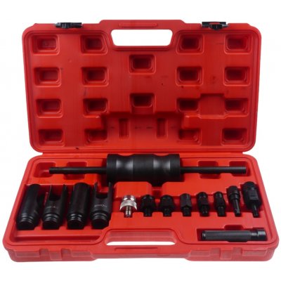 Stahovák vstřiků, sada na demontáž vstřikovačů s kladivem, 14 kusů - QUATROS QS20348 | Zboží Auto