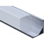 Hliníkový profil + plexi 16x16x10mm délka 2m rohový přisazený pro LED pásky Panlux – Zbozi.Blesk.cz