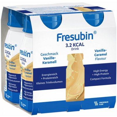 FRESUBIN 3,2 KCAL DRINK PŘÍCHUŤ VANILKA-KARAMEL POR SOL 4X125ML – Hledejceny.cz