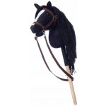 Kůň na tyči hobby horse HOPPIHORSE velikost A4 černý – Zboží Dáma