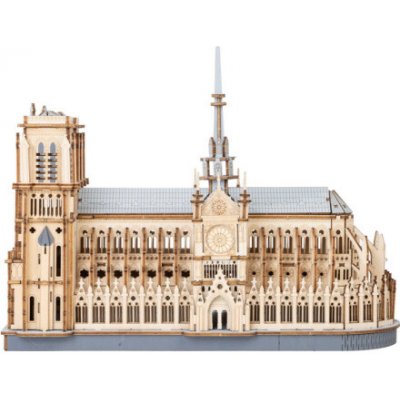 ROBOTIME Rowood 3D dřevěné puzzle Katedrála Notre-Dame 330 ks – Zboží Dáma