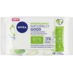 Nivea Naturally Good čistící pleťové ubrousky 25 ks – Hledejceny.cz