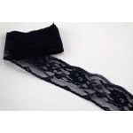 Silonová krajka - temně modrá - šířka 4 cm – Zbozi.Blesk.cz