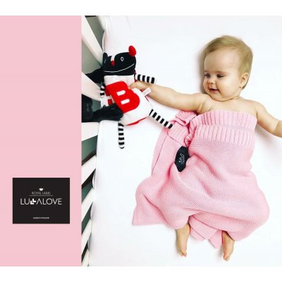Lullalove Velká bambusová dečka Candy Pink růžová – Sleviste.cz