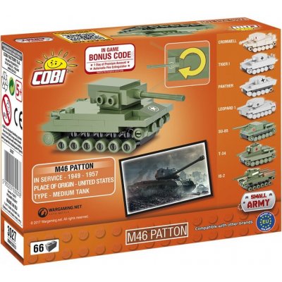 Cobi 3027 World of Tanks Nano Tank M46 Patton 66 k – Zbozi.Blesk.cz