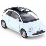 Welly Fiat 500 C ´10 l. 1:34-39 modrá – Hledejceny.cz
