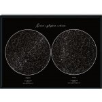 Jen tak z lásky Hvězdná dvojmapa Vašeho životního okamžiku 50x70 cm Barva pozadí: Bílá, Volba rámu: Bez rámu – Sleviste.cz