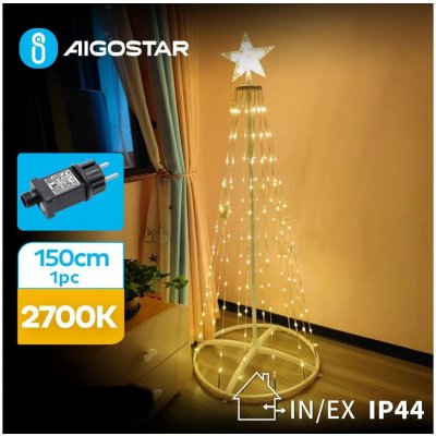 Aigostar B.V. Aigostar-LED Venkovní vánoční dekorace LED 3,6W 31 230V 2700K 150cm IP44 AI0503