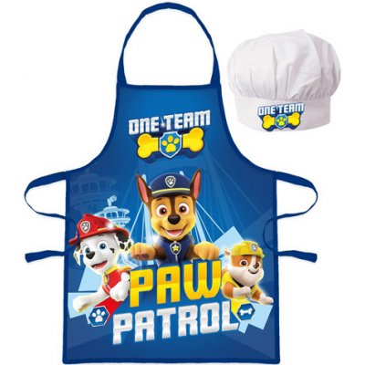 BrandMac Dětská zástěra s čepicí Paw Patrol One Team – Zbozi.Blesk.cz