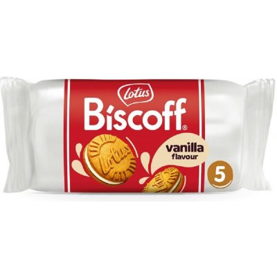 Lotus Biscoff Sušenky plněné krémem s vanilkovou příchutí 50 g – Zboží Dáma