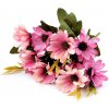Květina Prima-obchod Umělá kytice chryzantéma, barva 3 růžová ostrá sv.