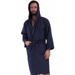 Luxusní pánský župan s kapucí z bavlny modrá – Hledejceny.cz