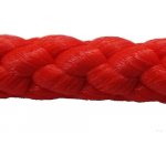 LANEX PPV 16mm lano pletené bez jádra červené, pevnost 3960kg, max. 100m – Sleviste.cz