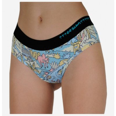 69SLAM Dámské kalhotky boxer mozaik field – Zboží Mobilmania