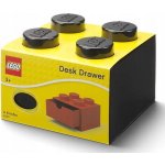 LEGO® stolový box 4 se zásuvkou 15,8 x 15,8 x 11,3 cm černá – Sleviste.cz