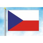 LIBEA, s.r.o. Česká vlajka 100×150 cm Uchycení: Karabiny na stožár – Hledejceny.cz