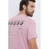 Pánské Tričko Guess bavlněné tričko růžová s potiskem Z4RI08.I3Z14