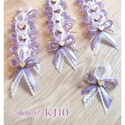 Krajkové svatební vývazky KJ10 (Lavender) – Zboží Dáma