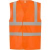 Pracovní oděv YOKO Hi-Vis síťovaná bezpečnostní vesta oranžová 79W120zv902