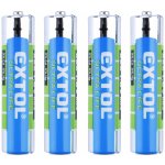 Baterie zink-chloridové, 4ks, 1,5V AAA (R03) EXTOL ENERGY 42000 – Hledejceny.cz