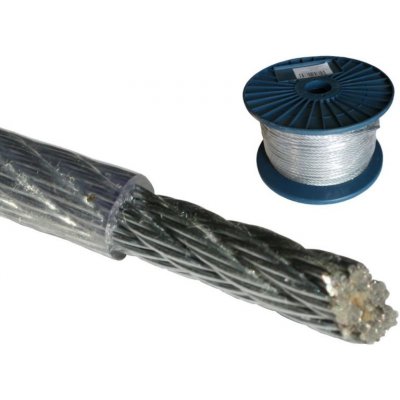 LEVIOR lanko ocelové 4/5mmx75m ZN/PVC, 51110 – Zboží Dáma