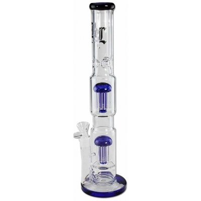 Black Leaf Bong 2x 10-Arm Tree Percolator blue – Zbozi.Blesk.cz