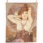 Matějovský ALFONS MUCHA RUBY 50x64cm 2ks béžovo-hnědé – Zboží Dáma