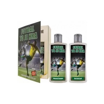 Bohemia Gifts & Cosmetics Olivový olej Pro fotbalistu sprchový gel 200 ml + šampon na vlasy 200 ml kniha dárková sada