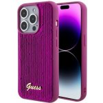 Guess Sequin Script Logo Apple iPhone 15 PRO MAX Magenta – Zboží Mobilmania