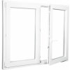 ALUPLAST Plastové okno dvoukřídlé bílé 150x110