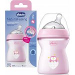 Chicco Natural Feeling kojenecká láhev růžová 250ml – Zbozi.Blesk.cz