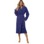 L&L dlouhý dámský župan NAVY frotte – Zboží Dáma
