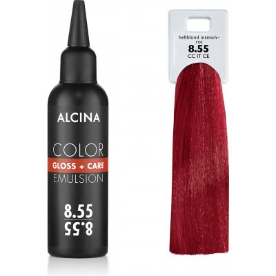 Alcina Tónovací emulze 8.55 Světlá blond intenzivní červená 100 ml