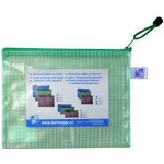 Obálka síťovaná A5 se zipem, zelená – Zboží Živě