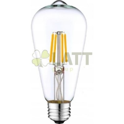 Berge Dekorativní LED žárovka E27 6W ST64 teplá bílá