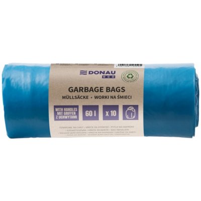 Donau Pytle na odpadky ECO - 60 l 30 µm 10 ks modré – Zboží Mobilmania