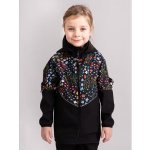 Unuo Slim dětská softshellová bunda s fleecem Zahrada černá – Zbozi.Blesk.cz