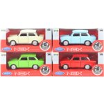 Welly Dromader Auto Trabant 601 Klasic kov/plast 11cm 39 na volný chod 4 barvy v krabičce 15x7x7cm 1:34 – Zboží Mobilmania