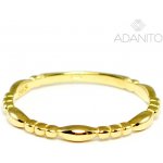 Adanito BRR1067G Zlatý prsten ze žlutého zlata – Hledejceny.cz