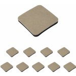 Walteco Filcová podložka s protiskluznou stranou 89x89mm, pro masivní nábytek a těžší předměty Množství: 10 ks , 85211BP2 – Sleviste.cz