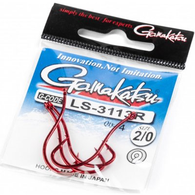 GAMAKATSU LS-3113R Hooks Red vel.2 25 ks – Zboží Mobilmania