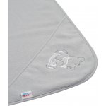 NEW BABY froté osuška s výšivkou a kapucí 100x100 šedá medvěd – Zbozi.Blesk.cz