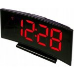 Stolní hodiny DS 3621X - budík moderního vzhledu, nap. z USB, černé hodiny s bílým, červeným a zeleným displejem Barva: Červená – Zbozi.Blesk.cz