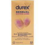 Durex Sensual Extra Lube 10 ks – Zboží Dáma