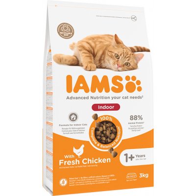 IAMS Advanced Nutrition Indoor Cat s kuřecím 3 kg – Hledejceny.cz