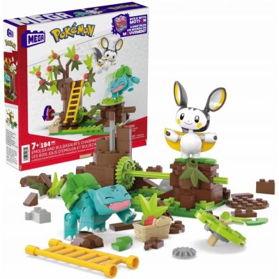 Mega Construx Pokémon Emolga a Bulbasaur's v čarovném lese – Zboží Dáma