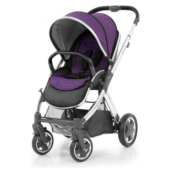 Kočárek BabyStyle Oyster 2 Silver Wild Purple 2017